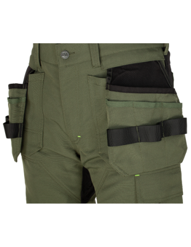 EREBOS Trousers green/black