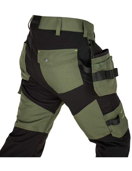 EREBOS Trousers green/black
