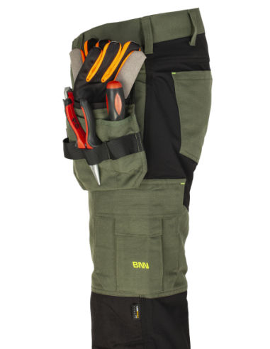 EREBOS Trousers green/black