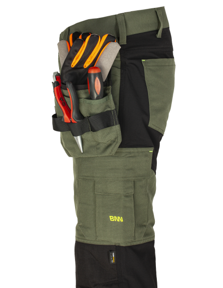 EREBOS Trousers green/black