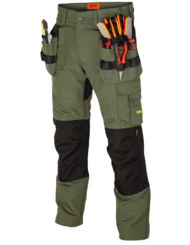 EREBOS Trousers green/black