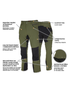 FOBOS Trousers green/black 2