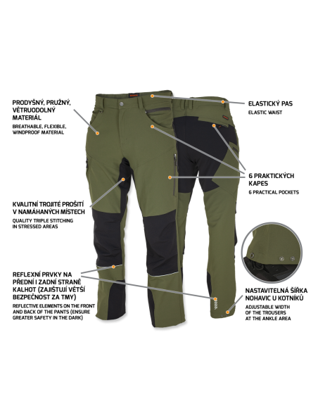 FOBOS Trousers green/black