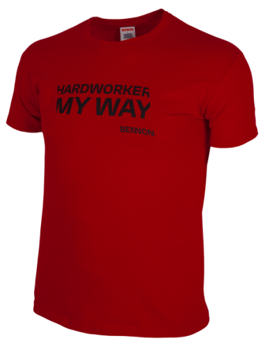 HARDWORKER T-Shirt red/black
