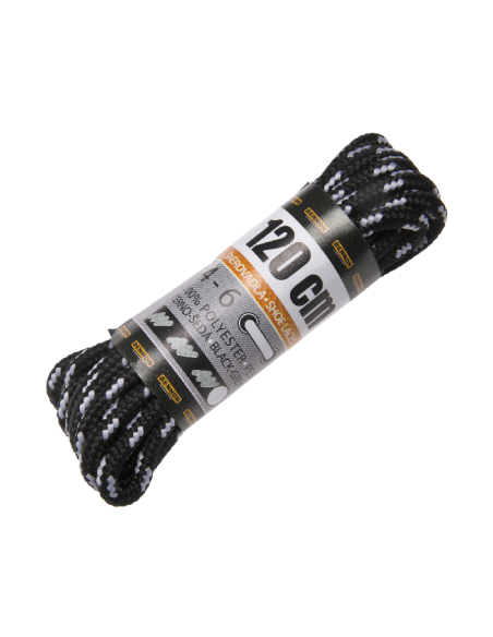 Laces Black-Grey Box 120 cm