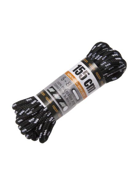 Laces Black-Grey Box 155 cm