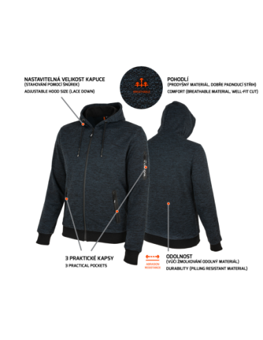 OLYMPOS Sweatshirt blue/grey