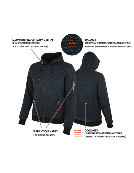 OLYMPOS Sweatshirt blue/grey