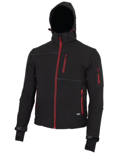 RUFUS Jacket black/red