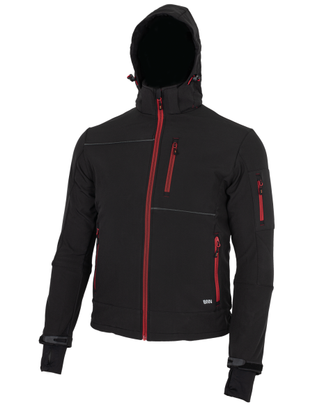 RUFUS Jacket black/red